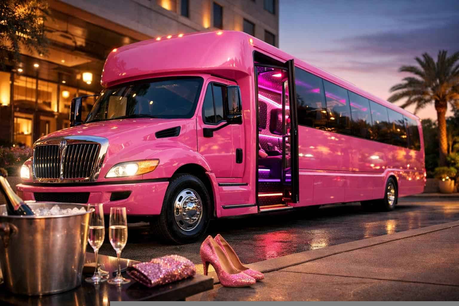 Book Your Crowley Pink Party Bus Rental Today