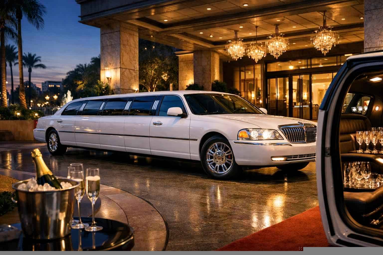 Book Your Crowley White Limo Rental Today