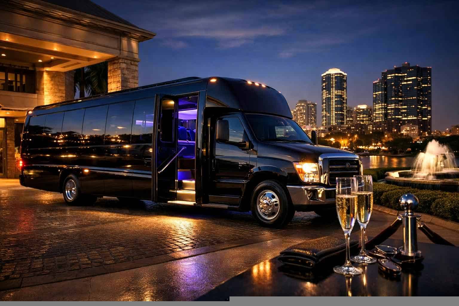 Black Party Bus Rental In Fort Worth Texas Book Your Fort Worth Black Party Bus Rental Today
