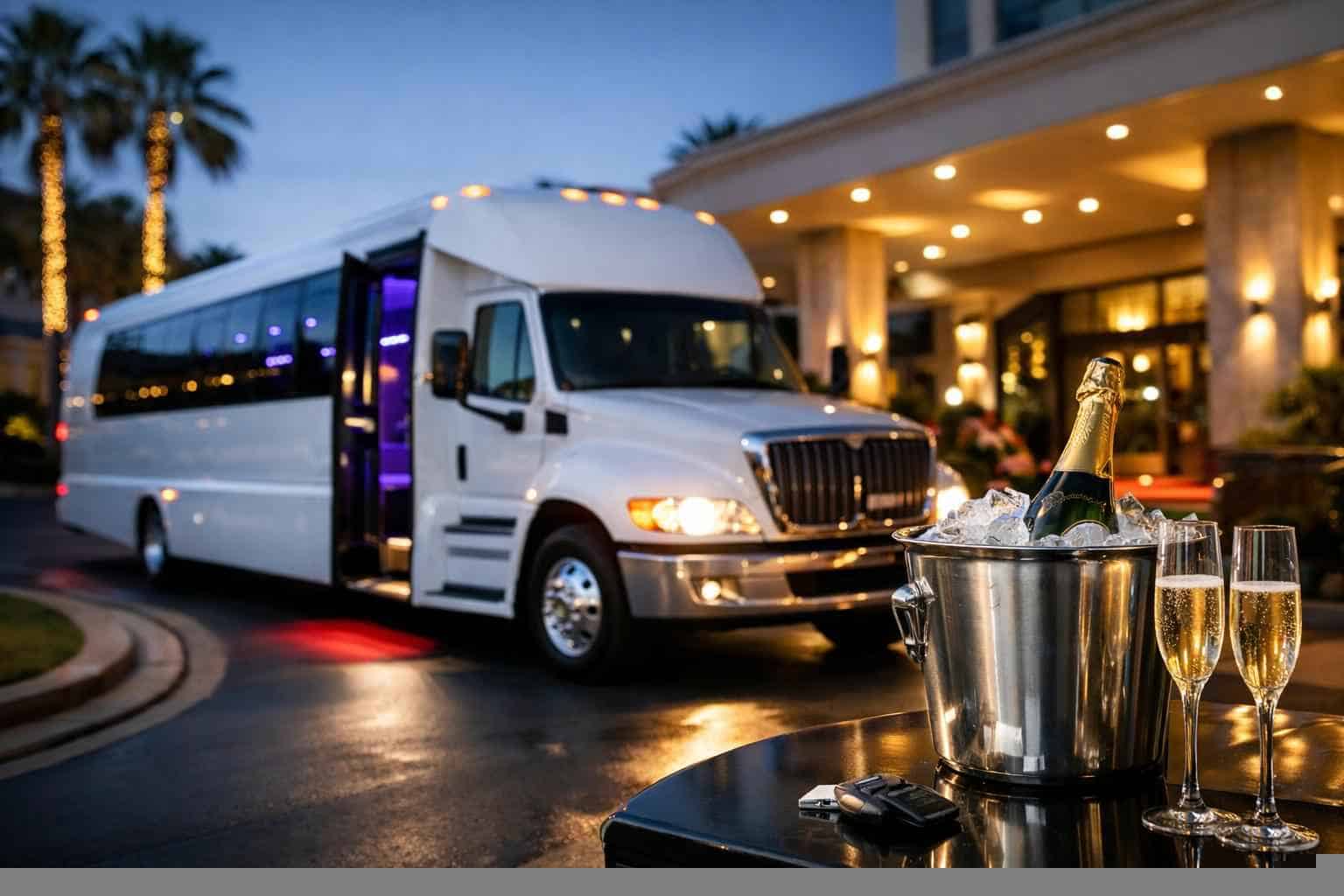 Book Your Haltom City White Party Bus Rental Today