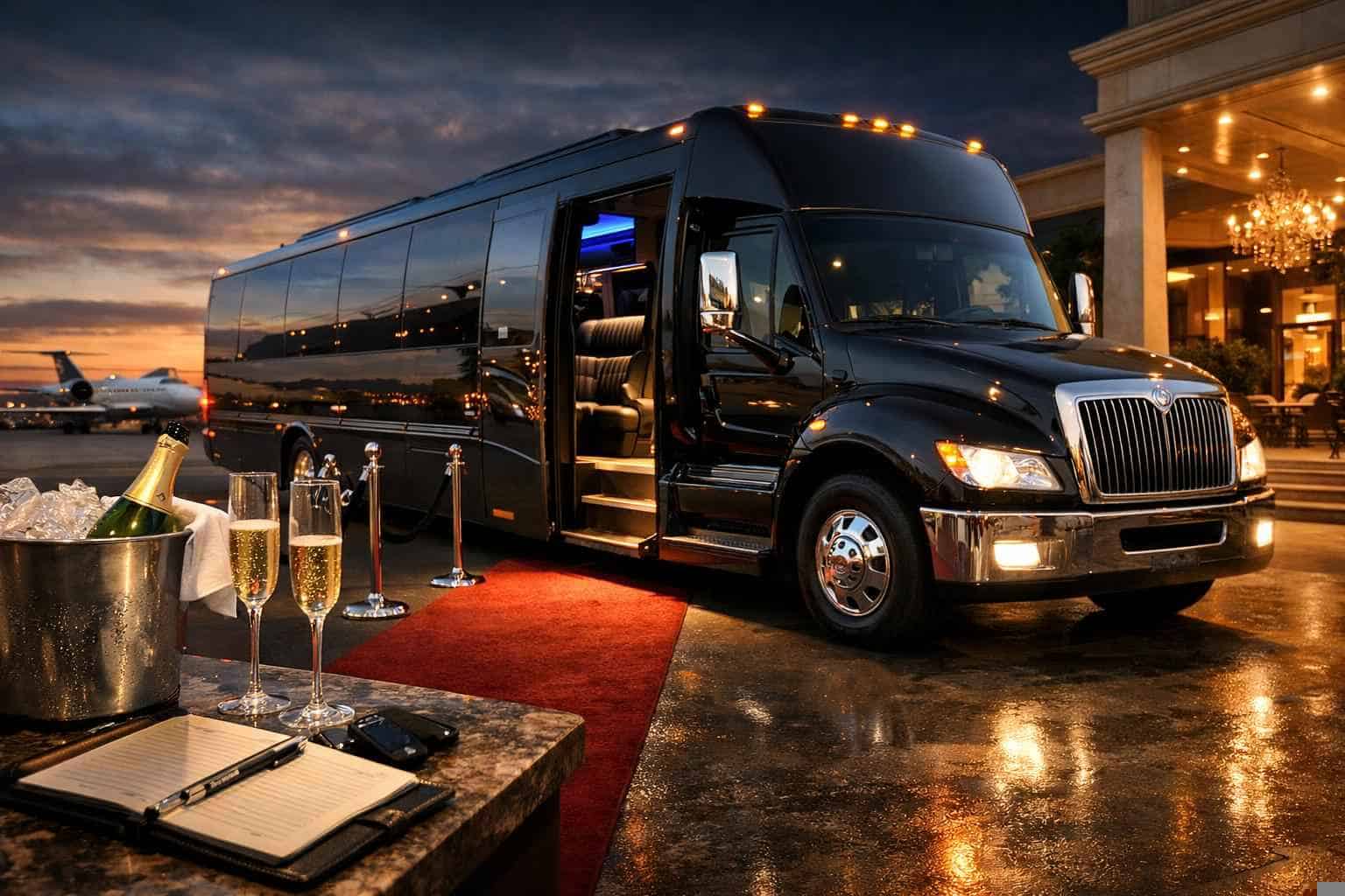 Book Your Hurst Limo Bus Rental Today