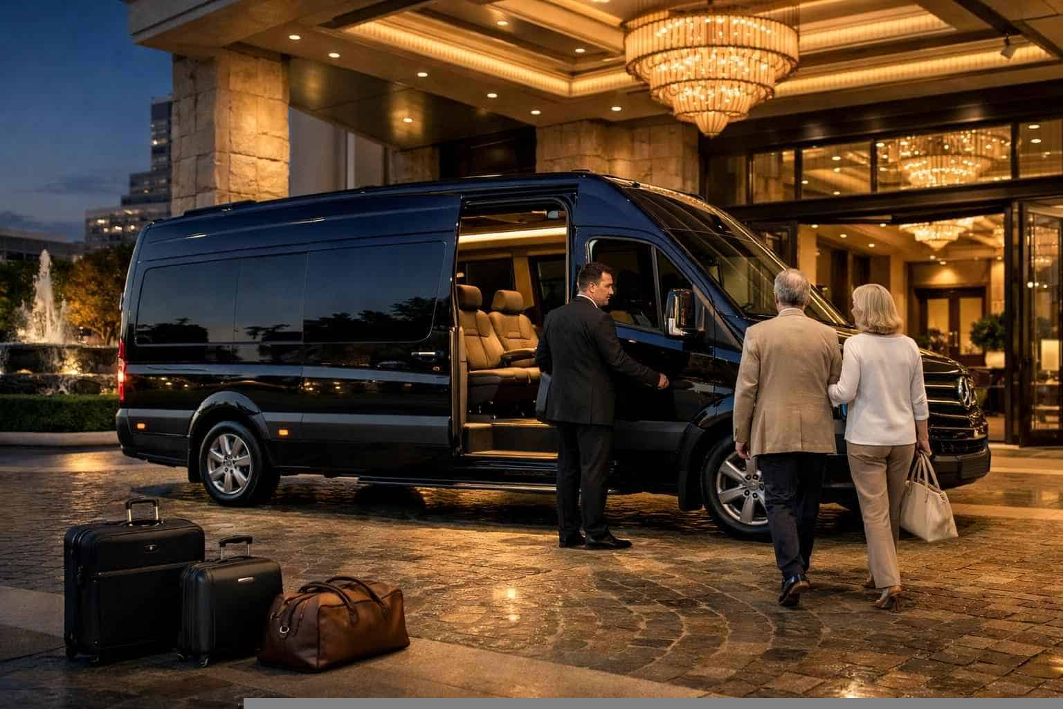 Book Your Hurst Passenger Van with Driver Today