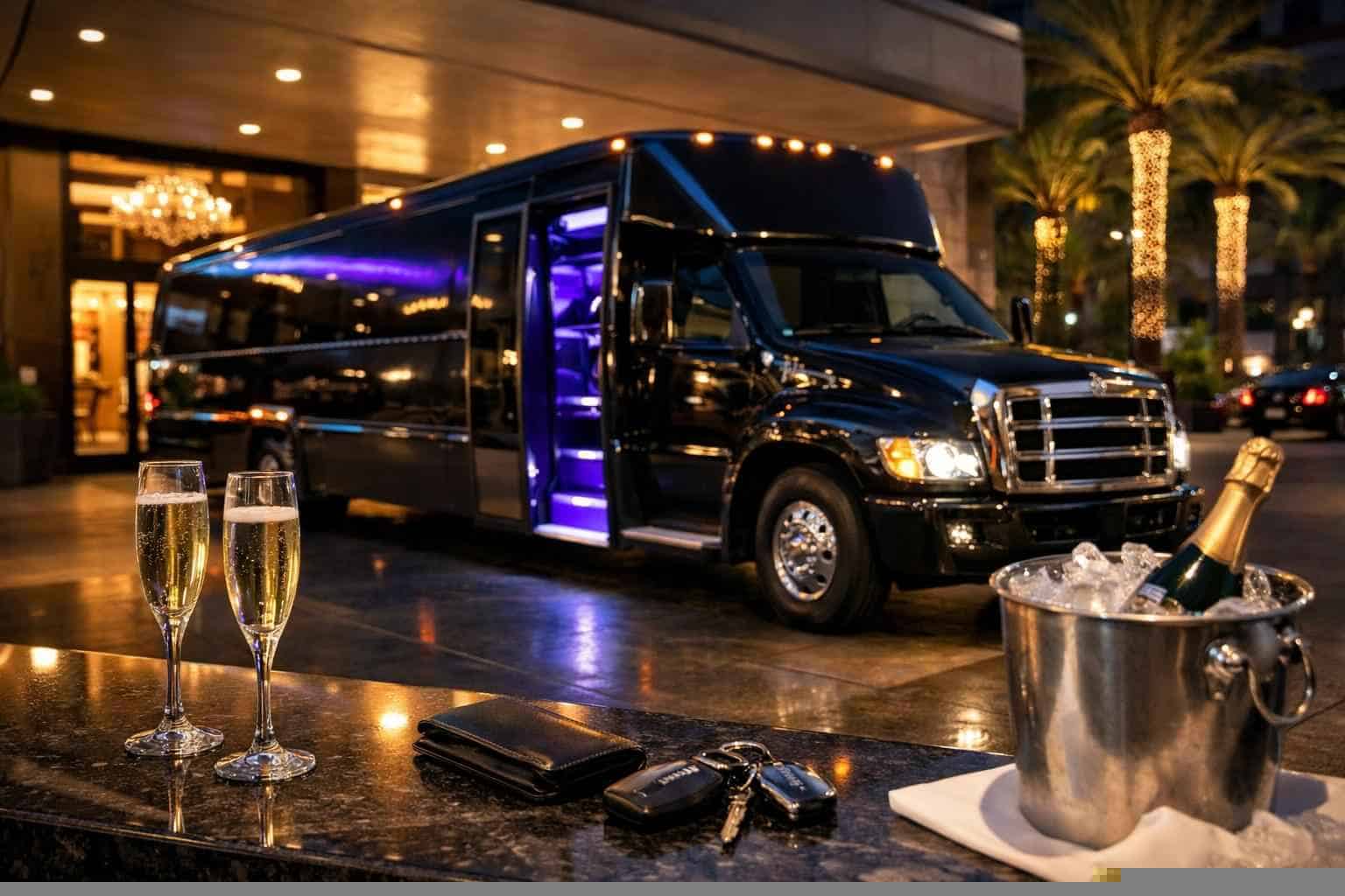 Black Party Bus Rental In Keller Texas Book Your Keller Black Party Bus Rental Today