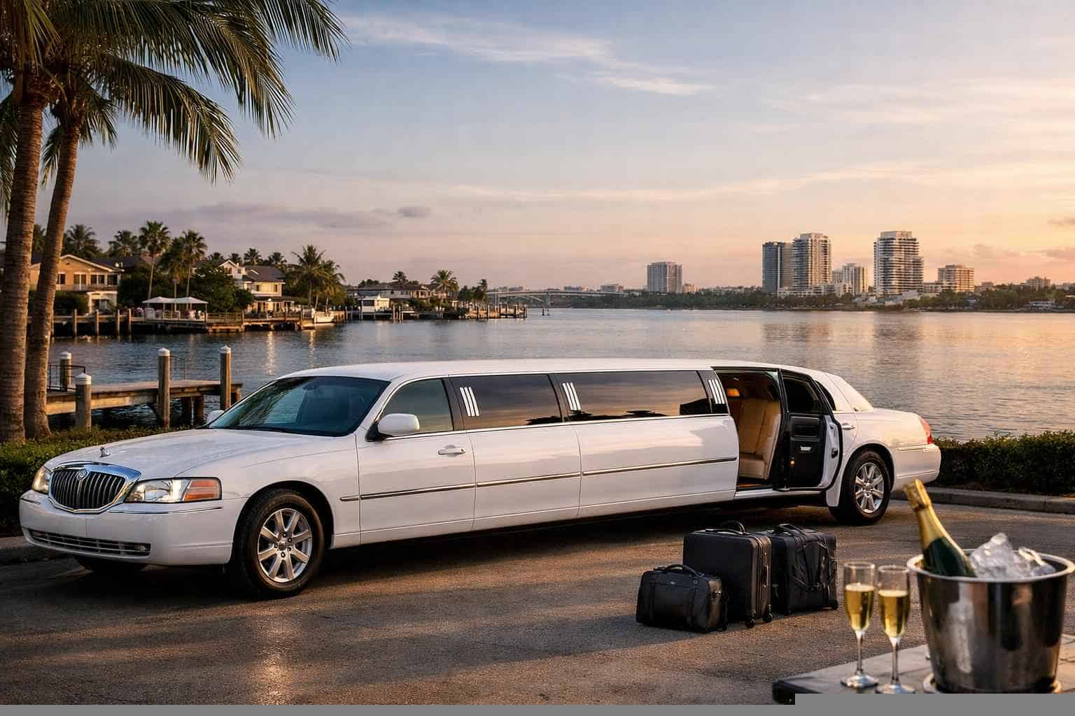 Book Your Lake Worth White Limo Rental Today