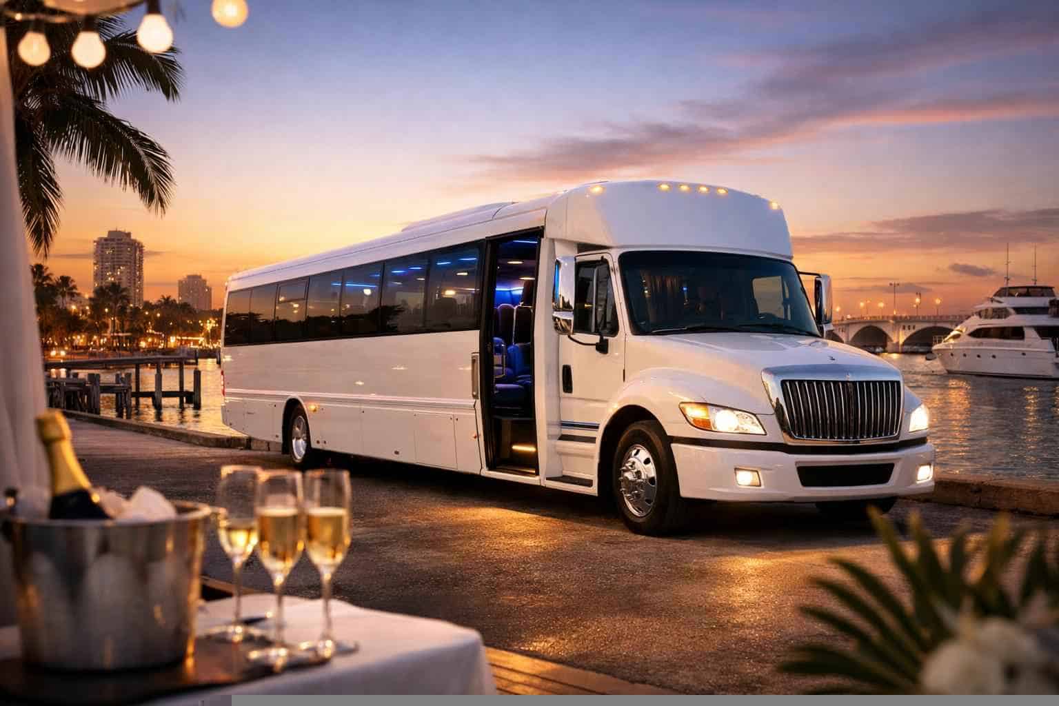 Book Your Lake Worth White Party Bus Rental Today