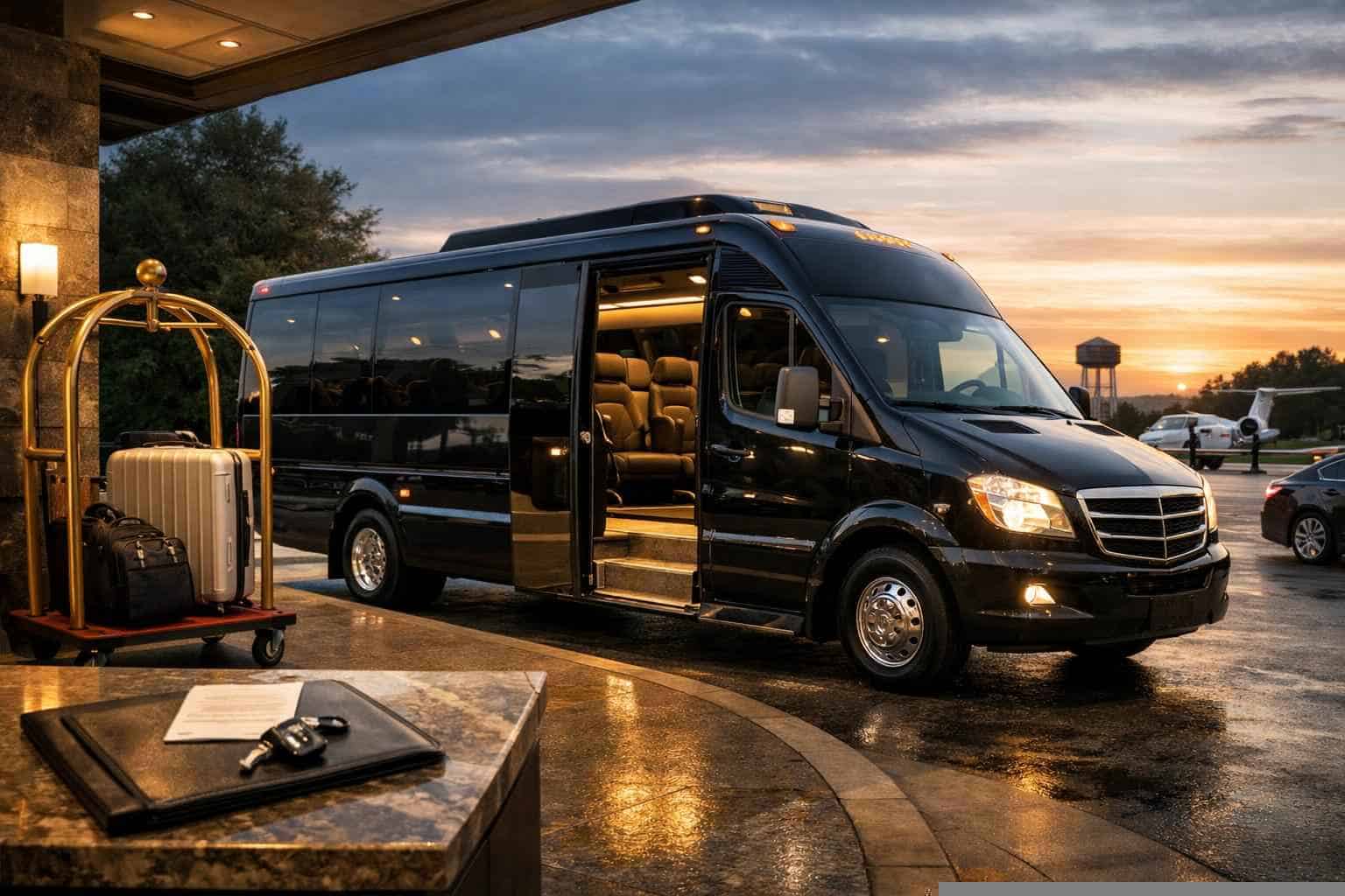 Book Your Mansfield Shuttle Bus Rental Today