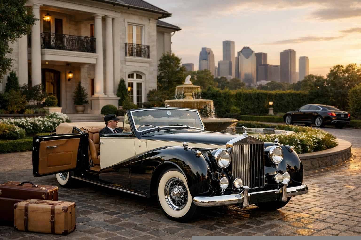 Book Your River Oaks Antique Vehicle Rental with Driver Today