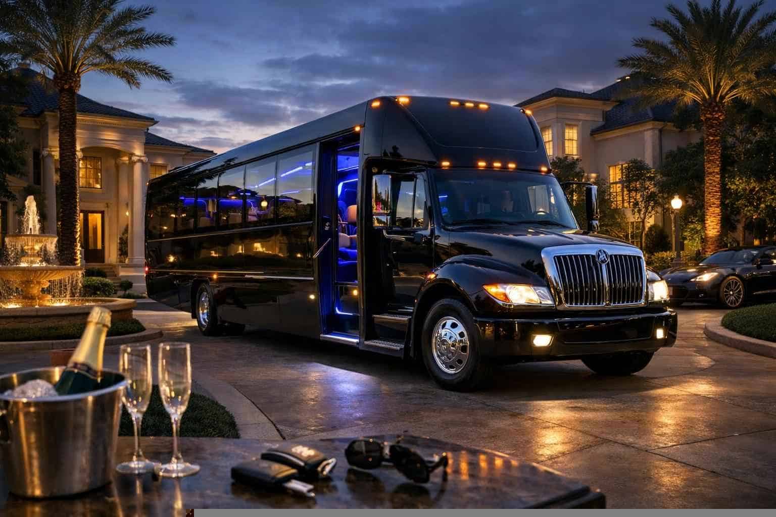 Book Your River Oaks Limo Bus Rental Today
