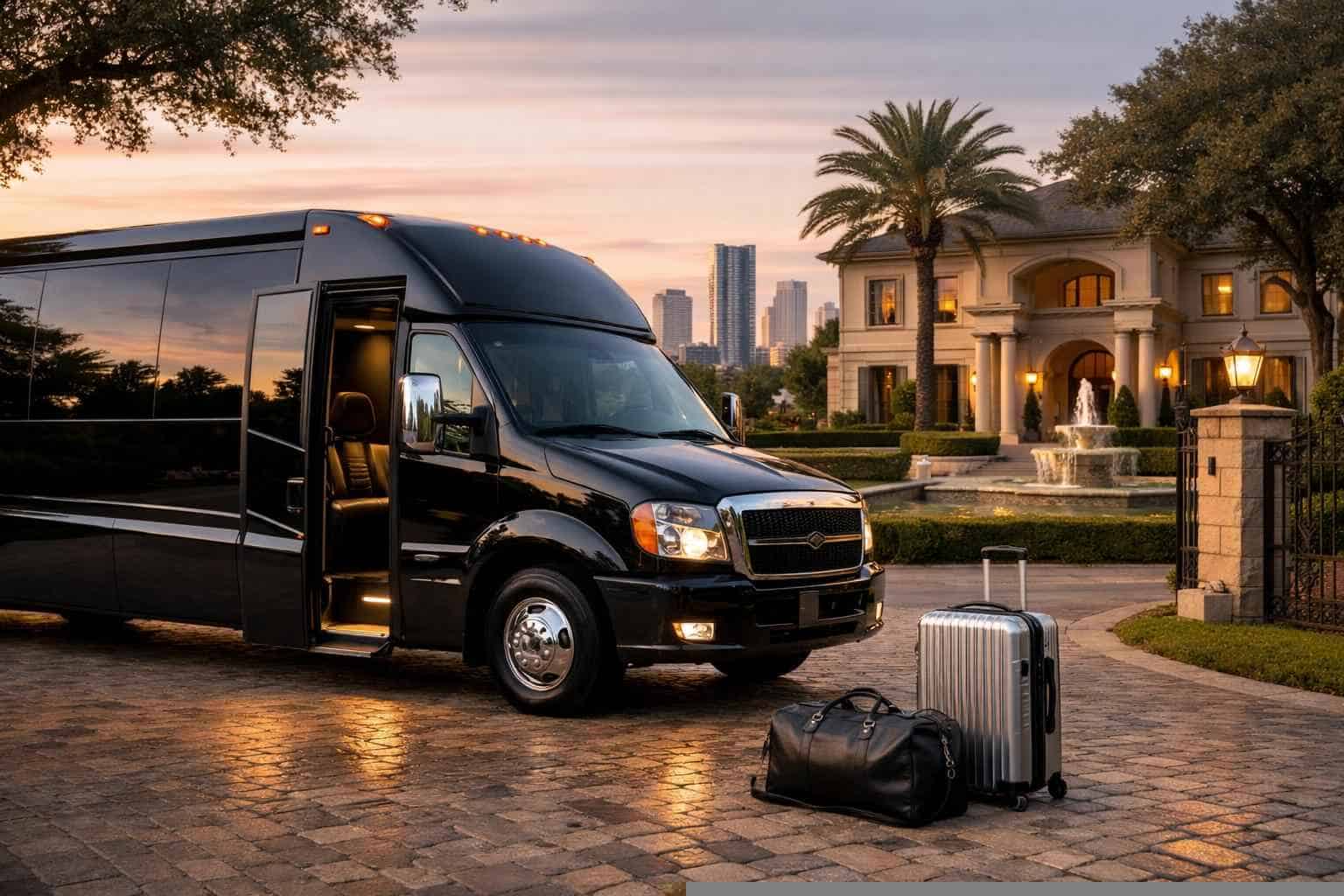 Book Your River Oaks Shuttle Bus Rental Today
