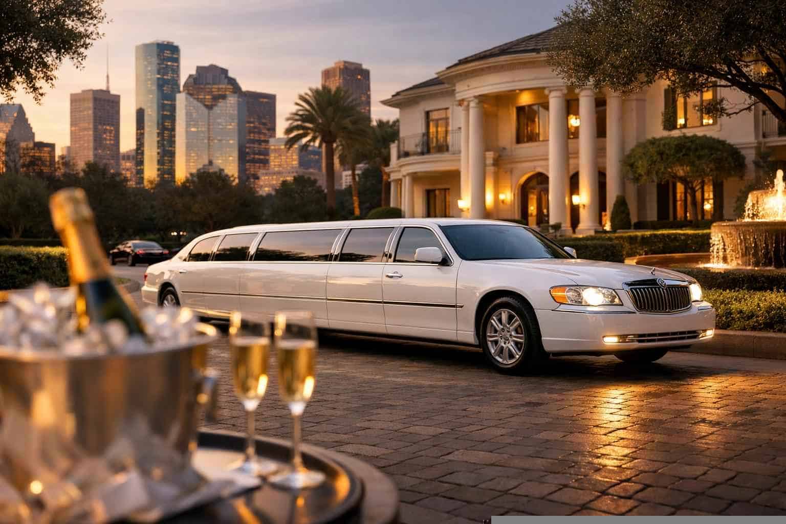 Book Your River Oaks White Limo Rental Today