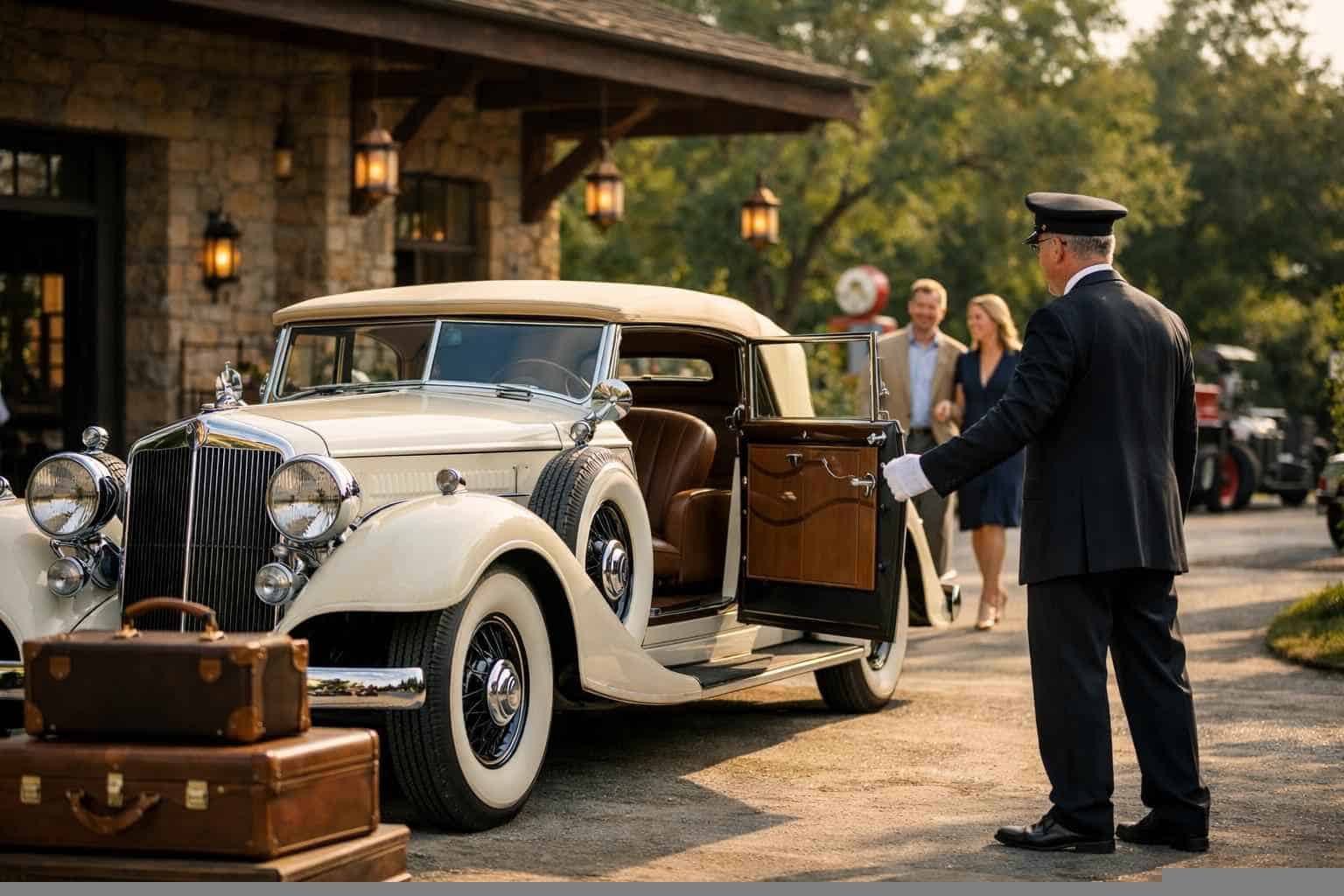 Book Your White Settlement Antique Vehicle Rental with Driver Today