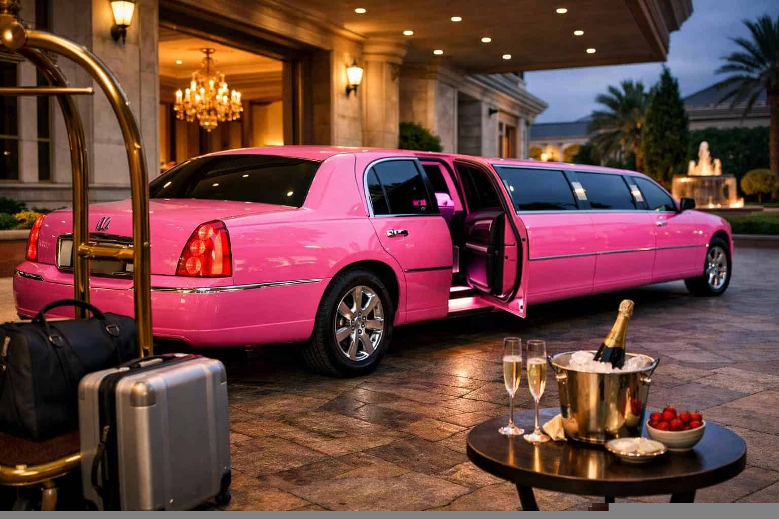 Book Your White Settlement Pink Limo Rental Today