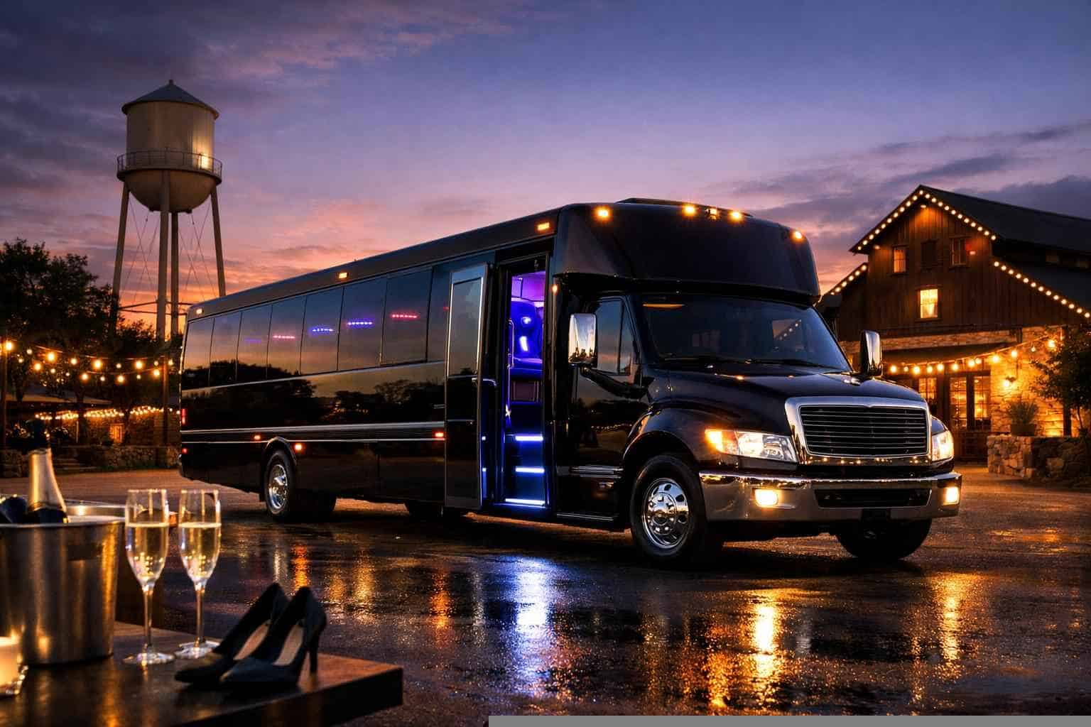Burleson TX Black Party Bus Rentals for Special Events