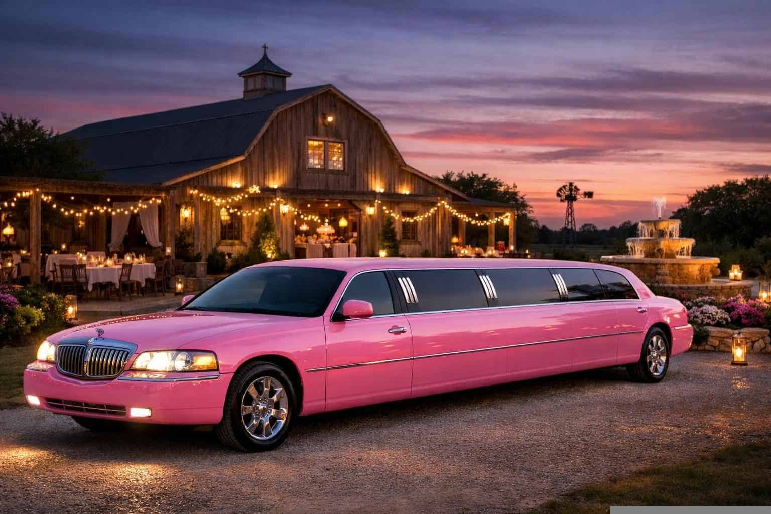Burleson TX Pink Limo Rentals for Special Events