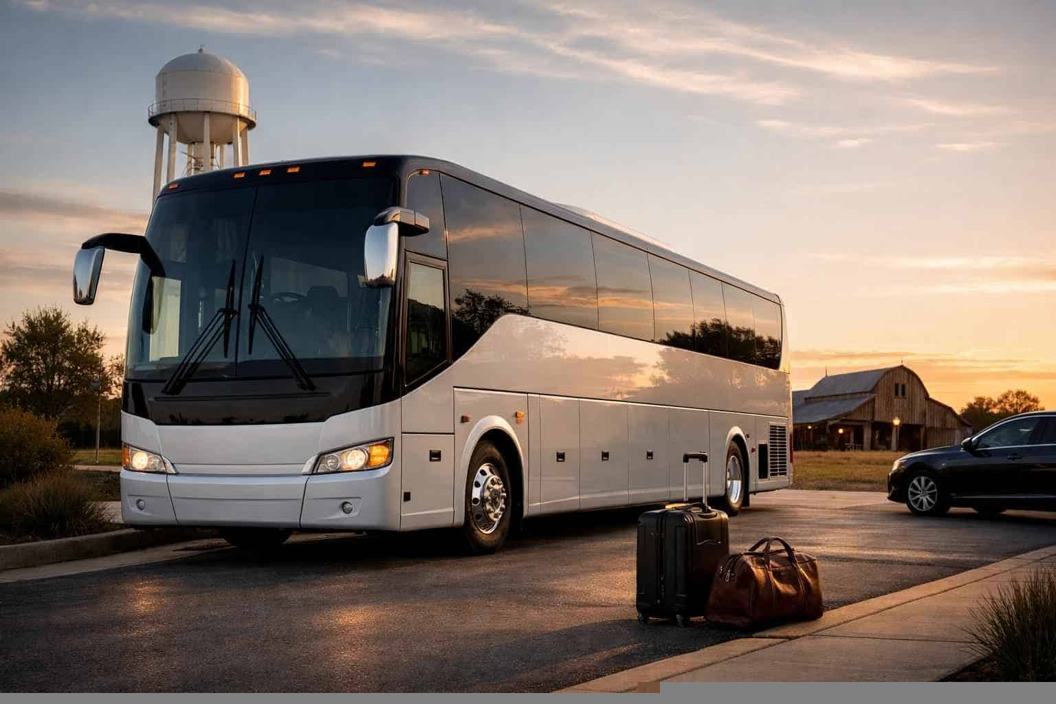 Charter Bus Rental Near Me in Crowley Texas