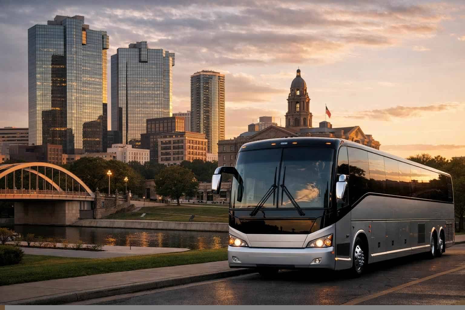 Charter Bus Rental Near Me in Fort Worth Texas