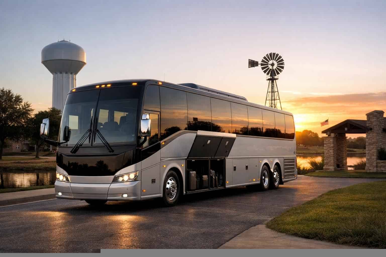 Charter Bus Rental Near Me In Saginaw Texas