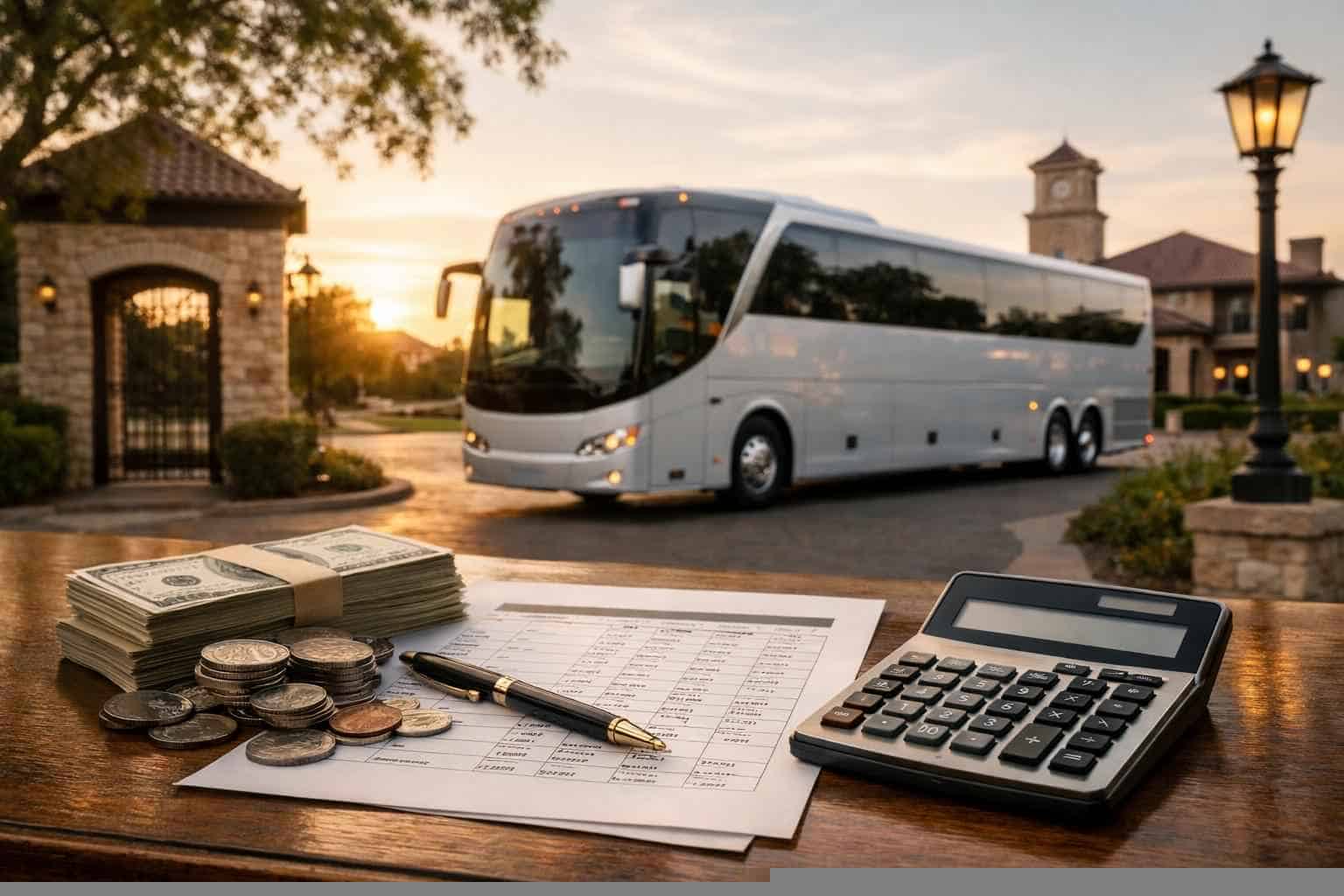 Charter Bus Rental Pricing in Colleyville TX