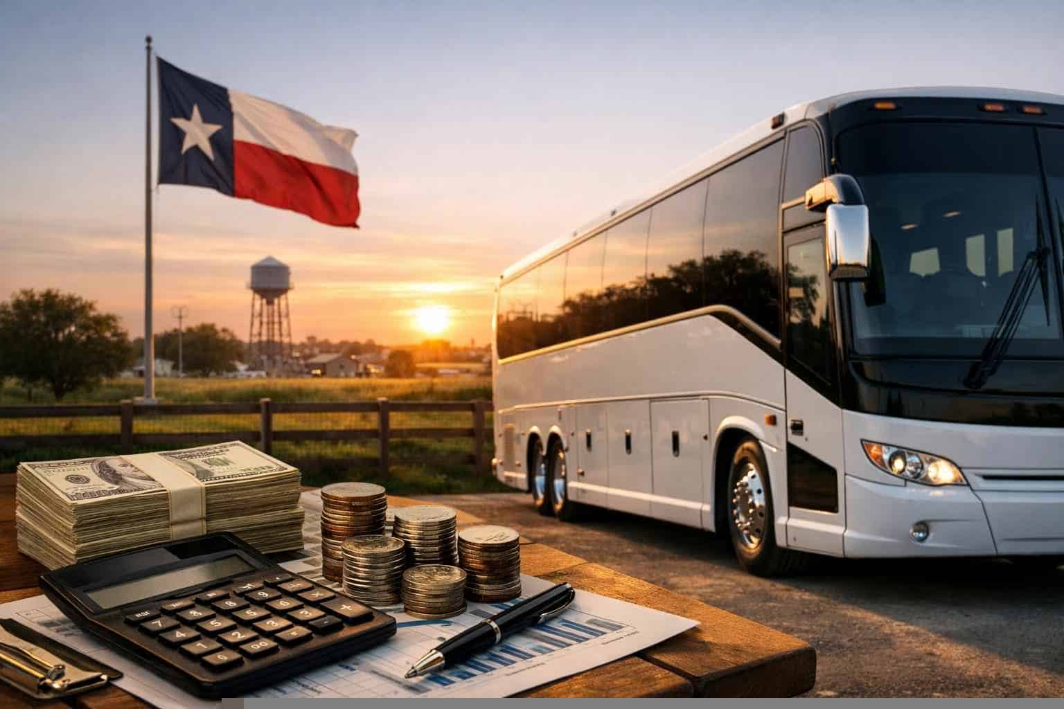 Charter Bus Rental Pricing in Crowley TX