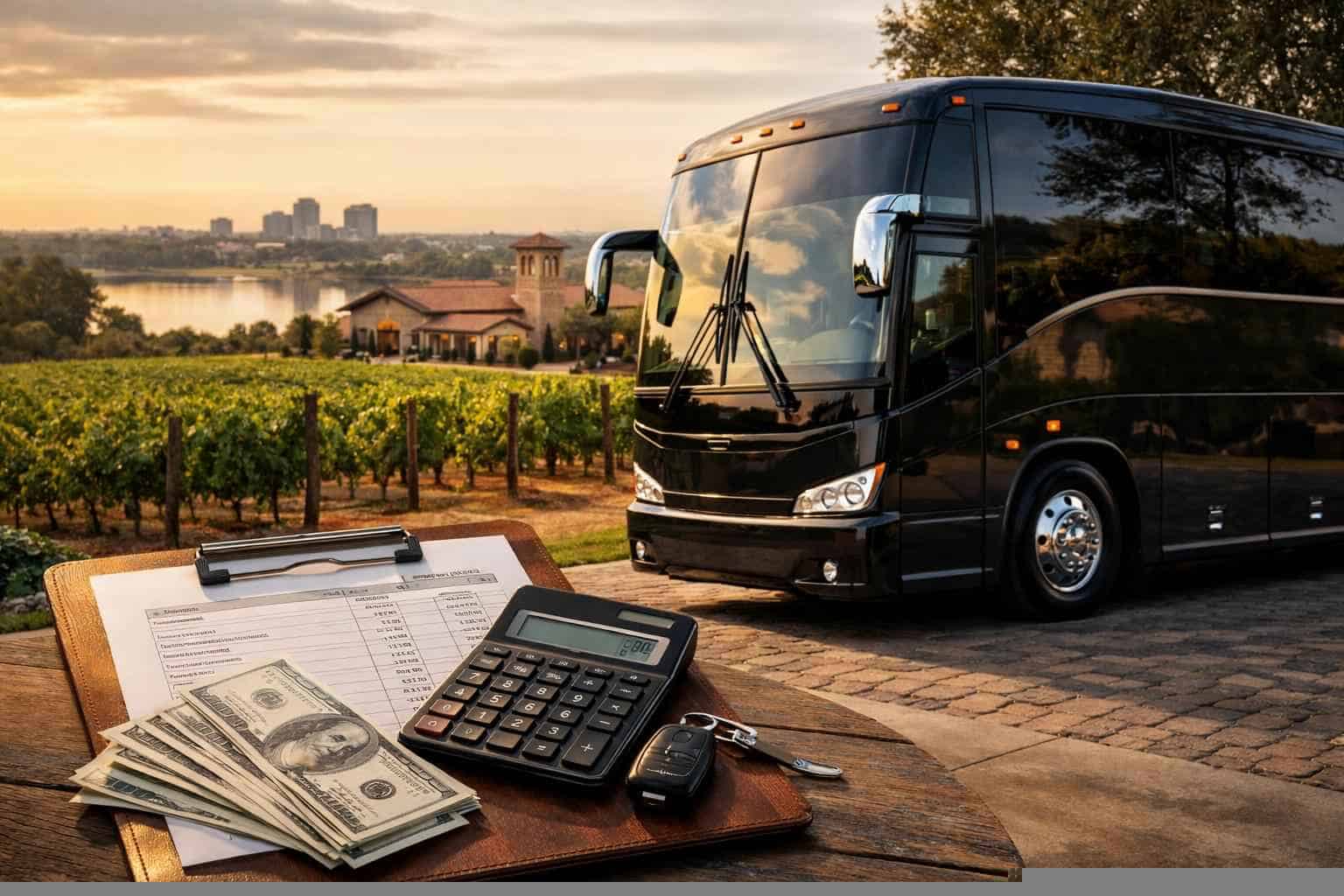 Charter Bus Rental Pricing in Grapevine TX