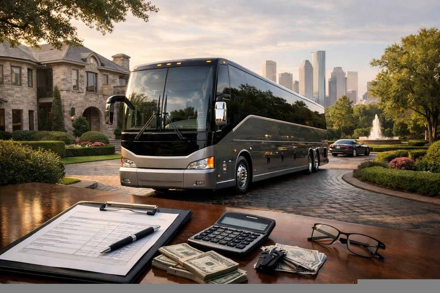 Charter Bus Rental Pricing in River Oaks TX