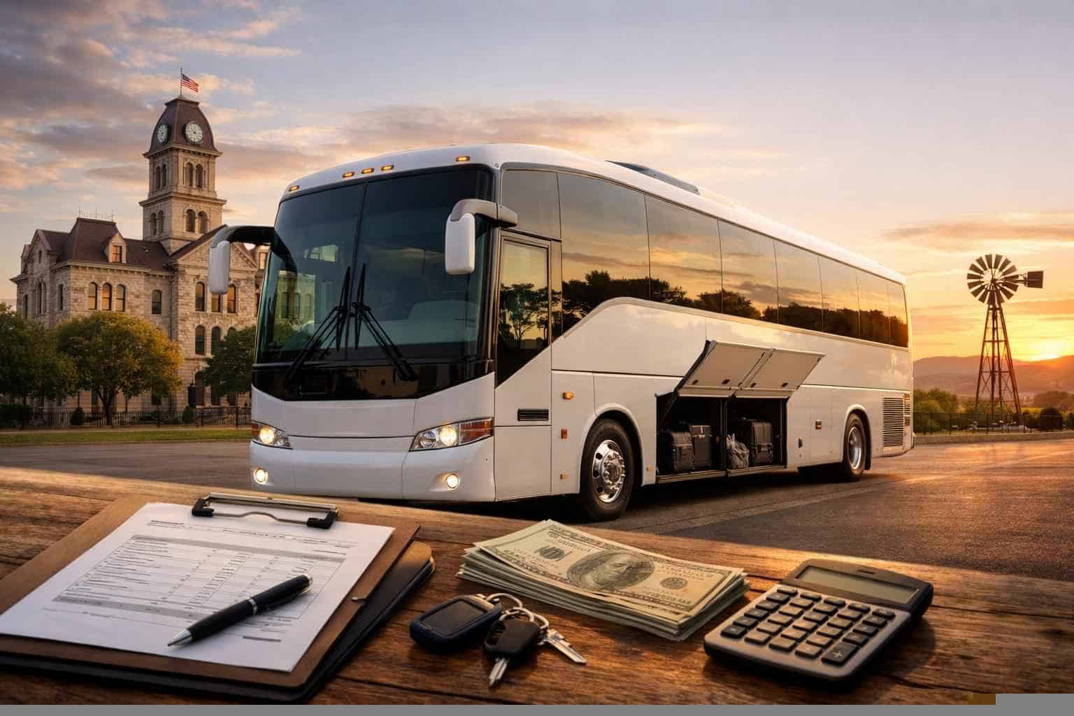 Charter Bus Rental Pricing in Weatherford TX