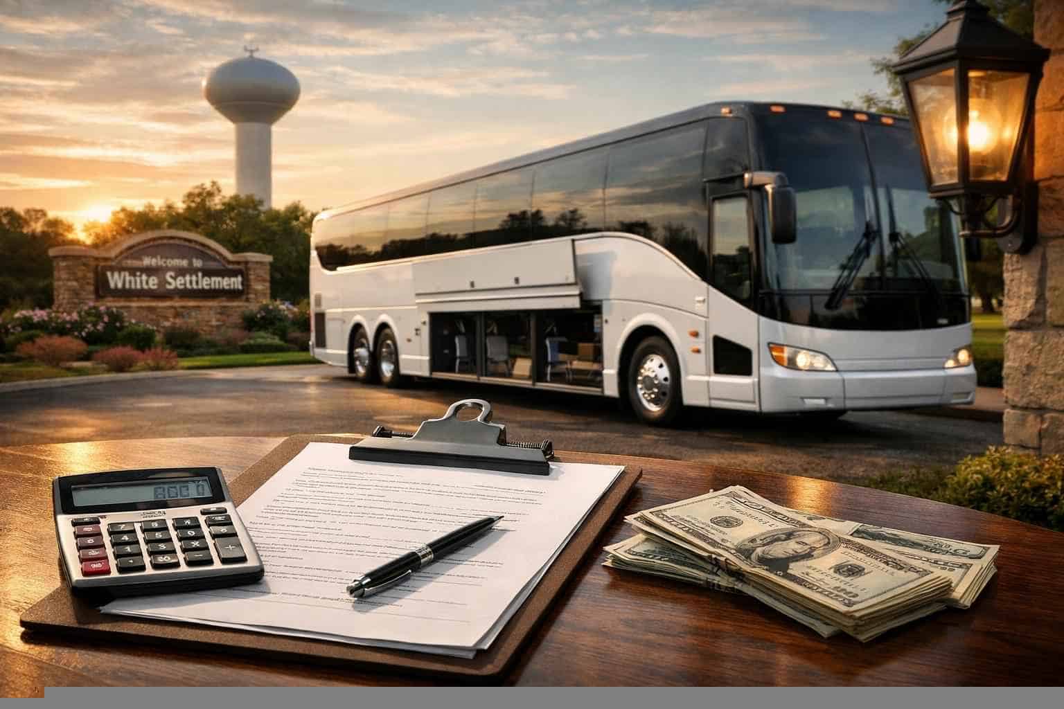Charter Bus Rental Pricing in White Settlement TX