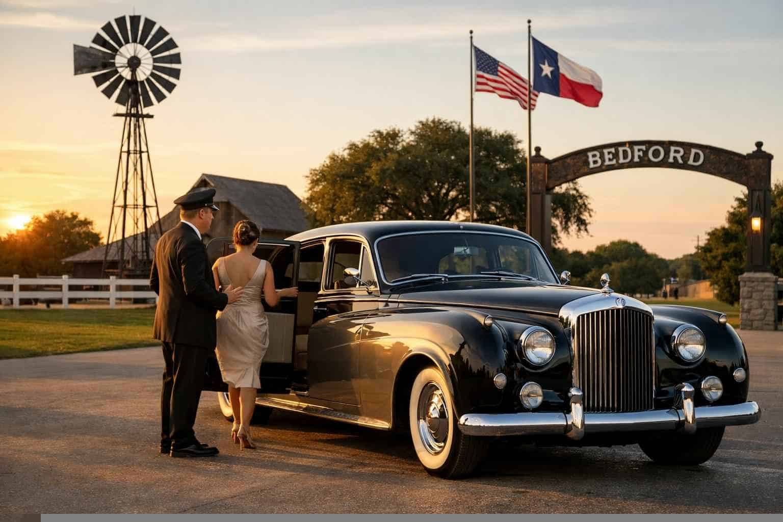 Classic Car Chauffeur Service Near Me in Bedford Texas