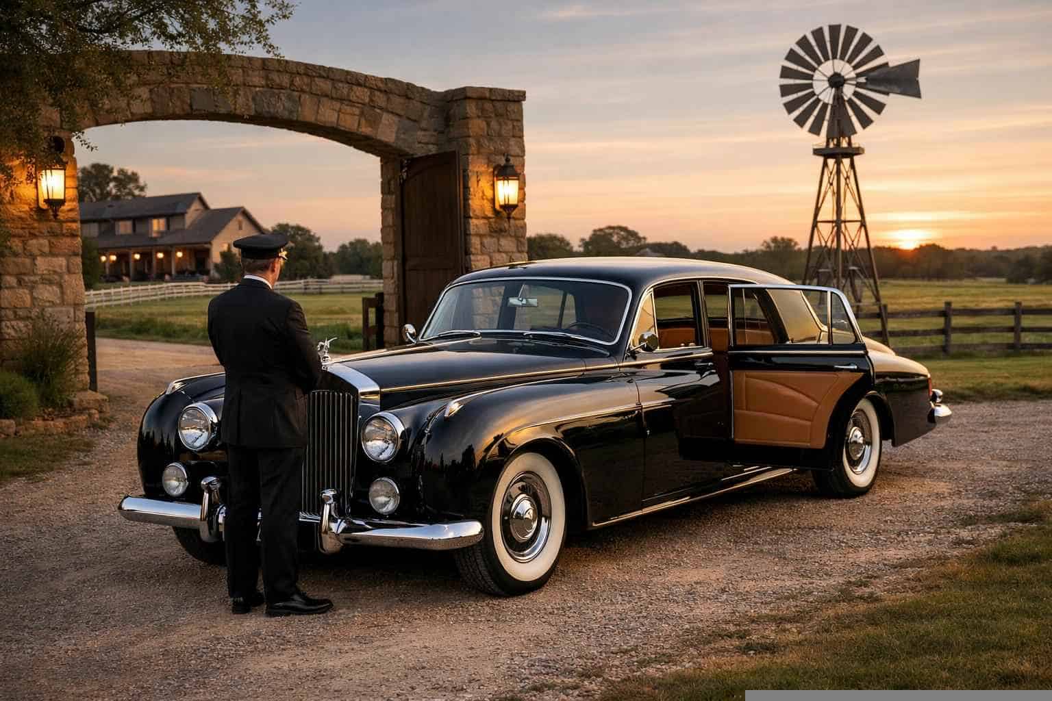 Classic Car Chauffeur Service Near Me in Burleson Texas