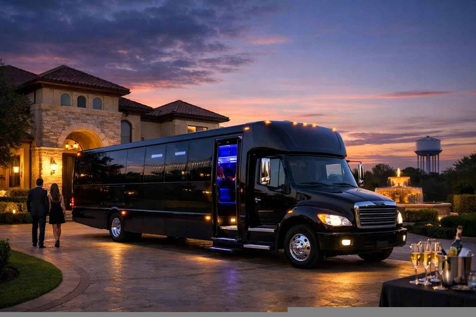 Colleyville TX Black Party Bus Rentals for Special Events