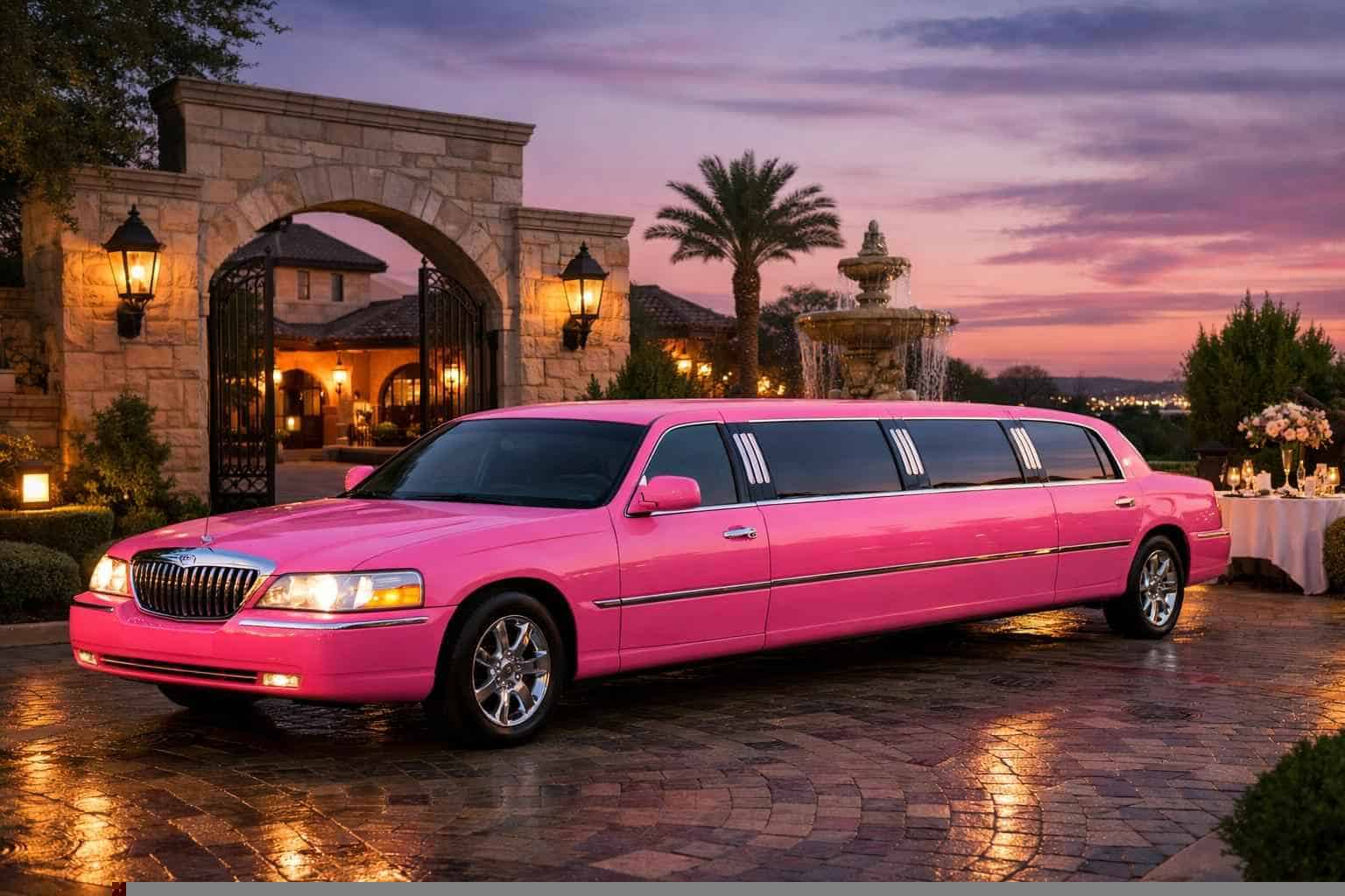 Colleyville TX Pink Limo Rentals for Special Events