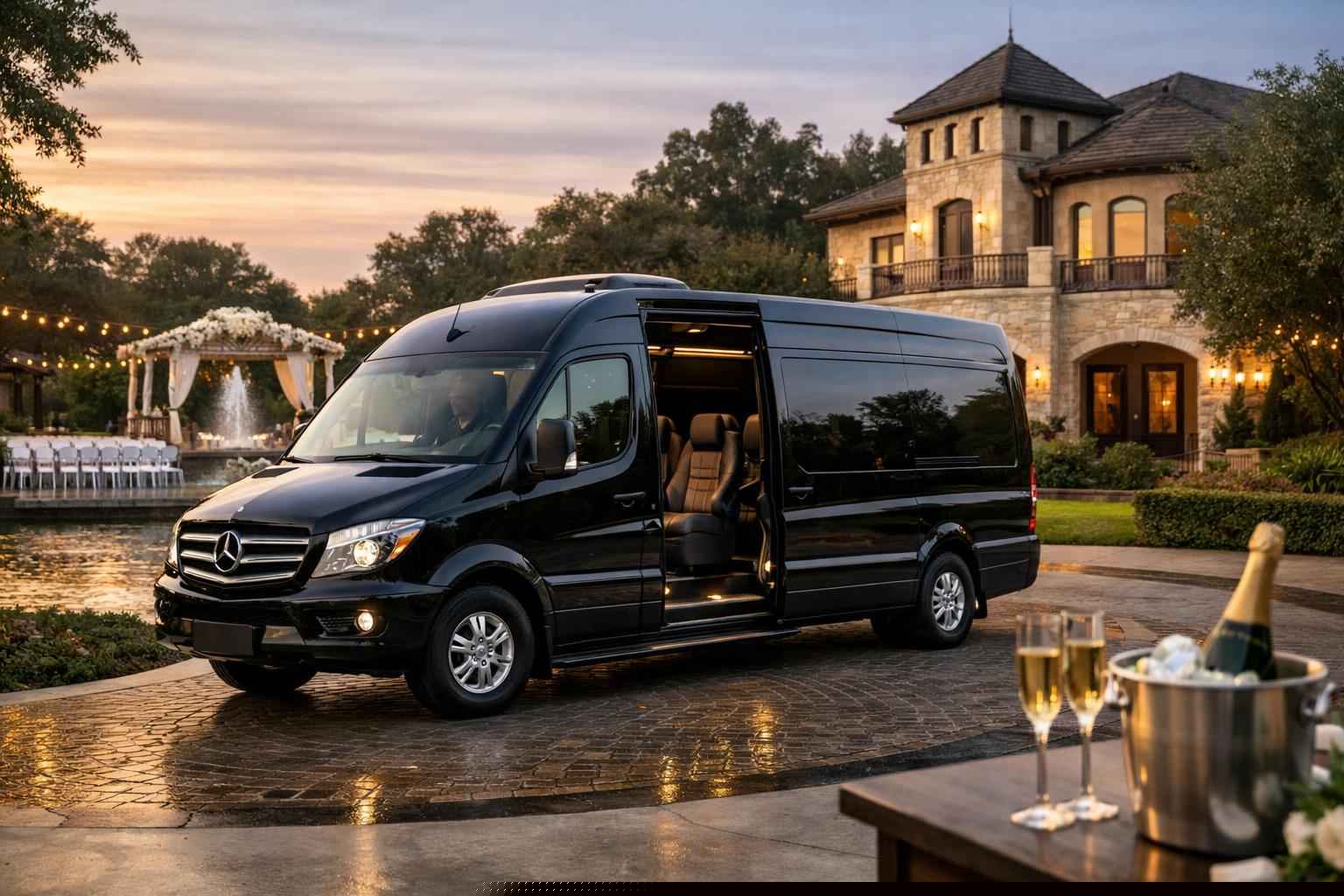 Sprinter Van Rental With Driver In Colleyville Texas Colleyville TX Sprinter Van Rentals for Special Events