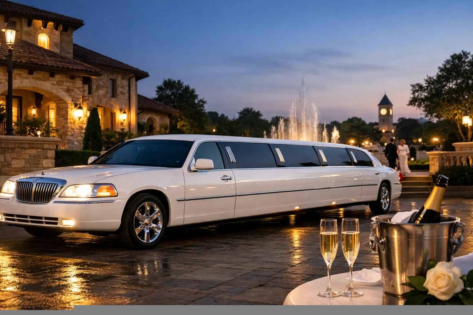 Colleyville TX White Limo Rentals for Special Events