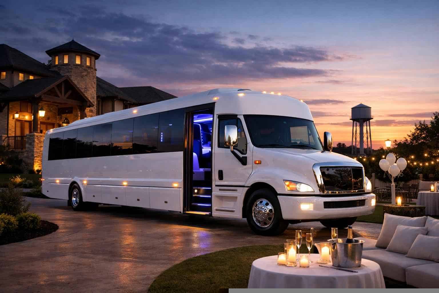 Crowley TX White Party Bus Rentals for Special Events