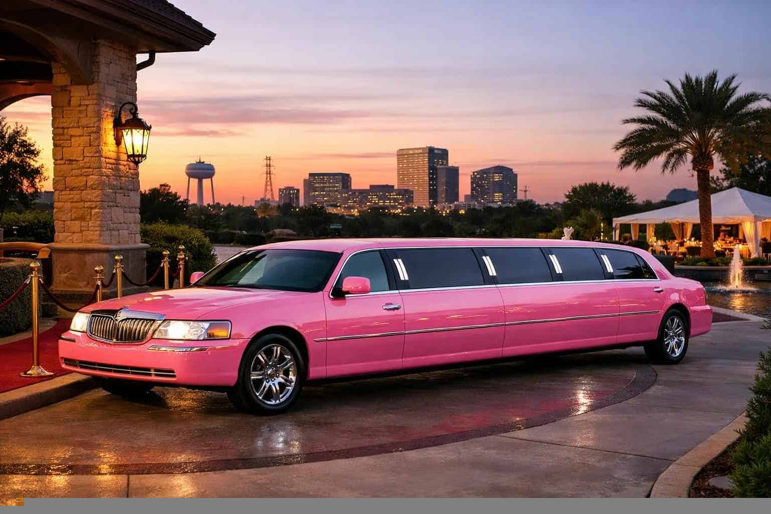 Euless TX Pink Limo Rentals for Special Events