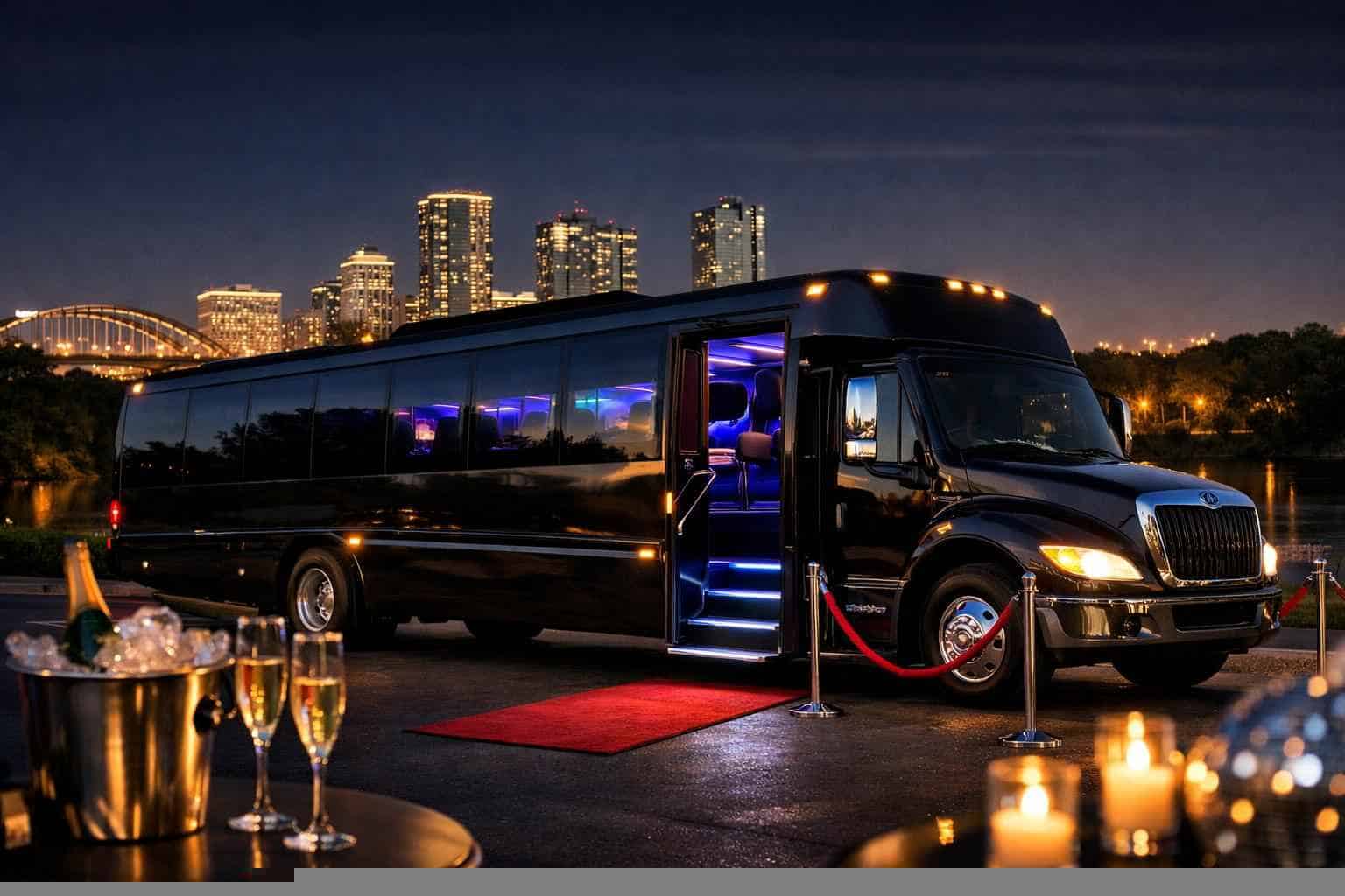 Haltom City TX Black Party Bus Rentals for Special Events