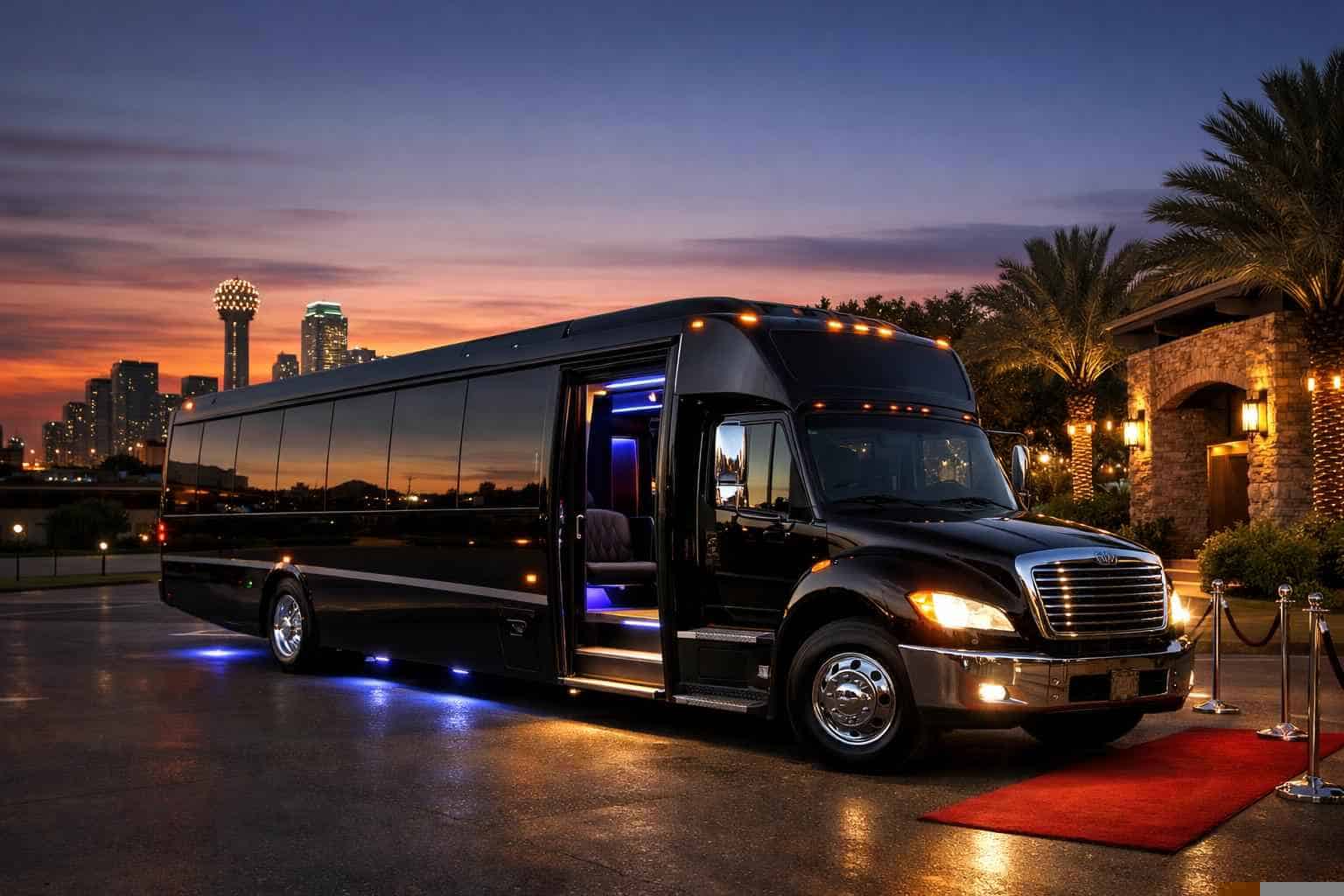 Hurst TX Black Party Bus Rentals for Special Events