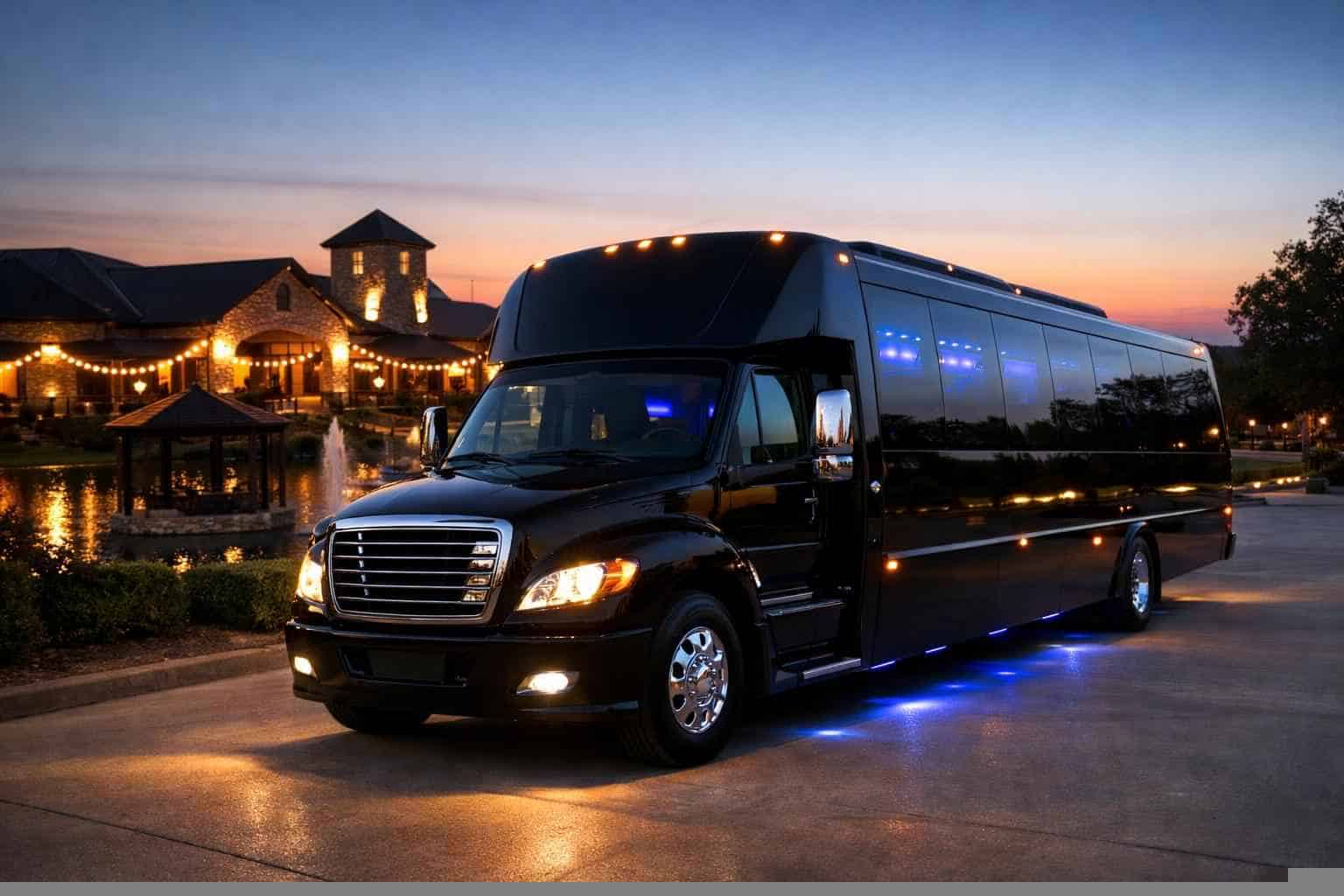 Black Party Bus Rental In Keller Texas Keller TX Black Party Bus Rentals for Special Events