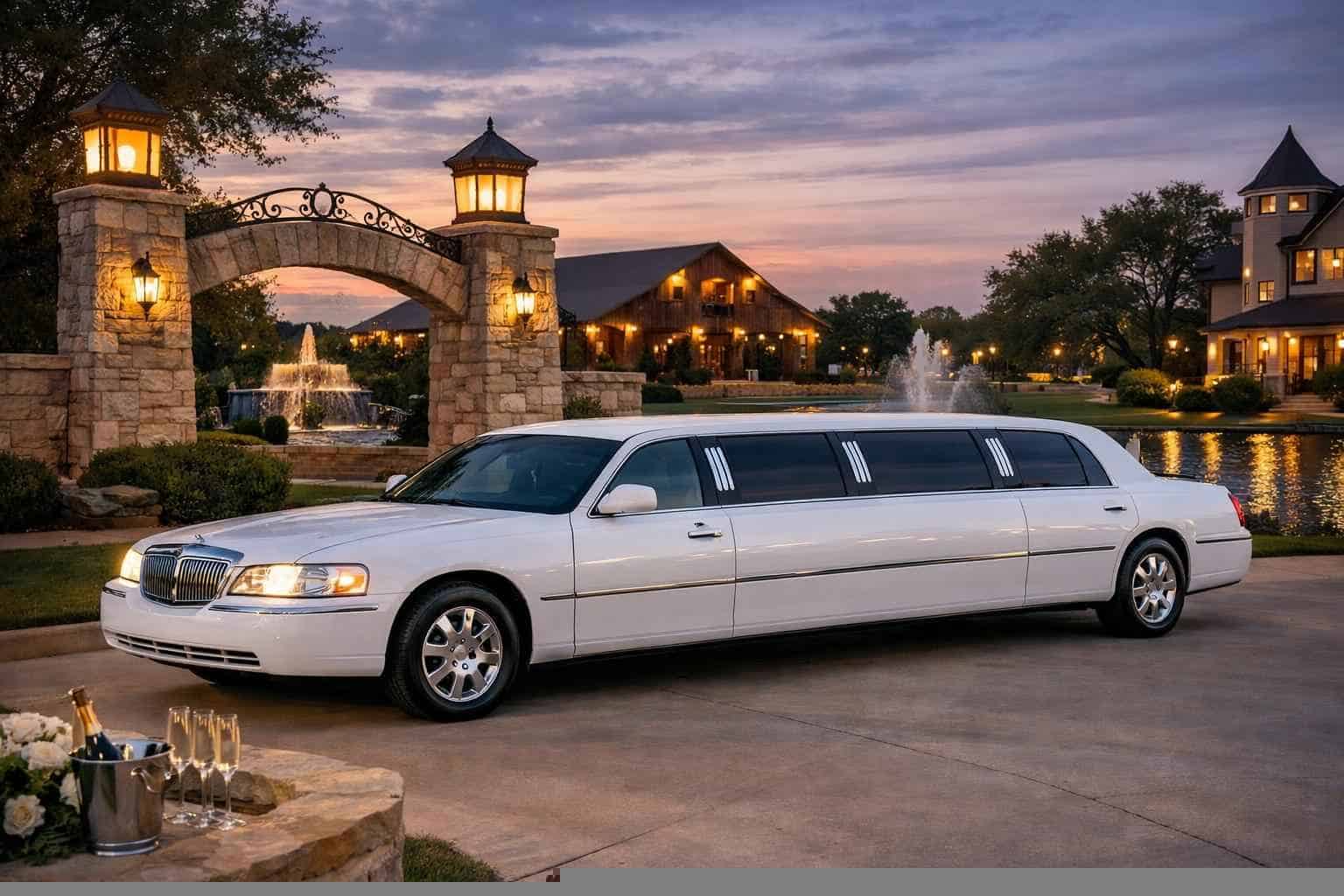 White Limo Rental In Keller Texas Keller TX White Limo Rentals for Special Events