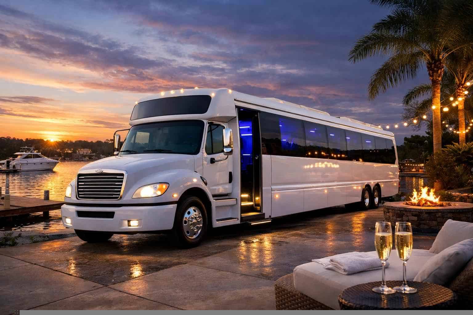 Lake Worth TX White Party Bus Rentals for Special Events