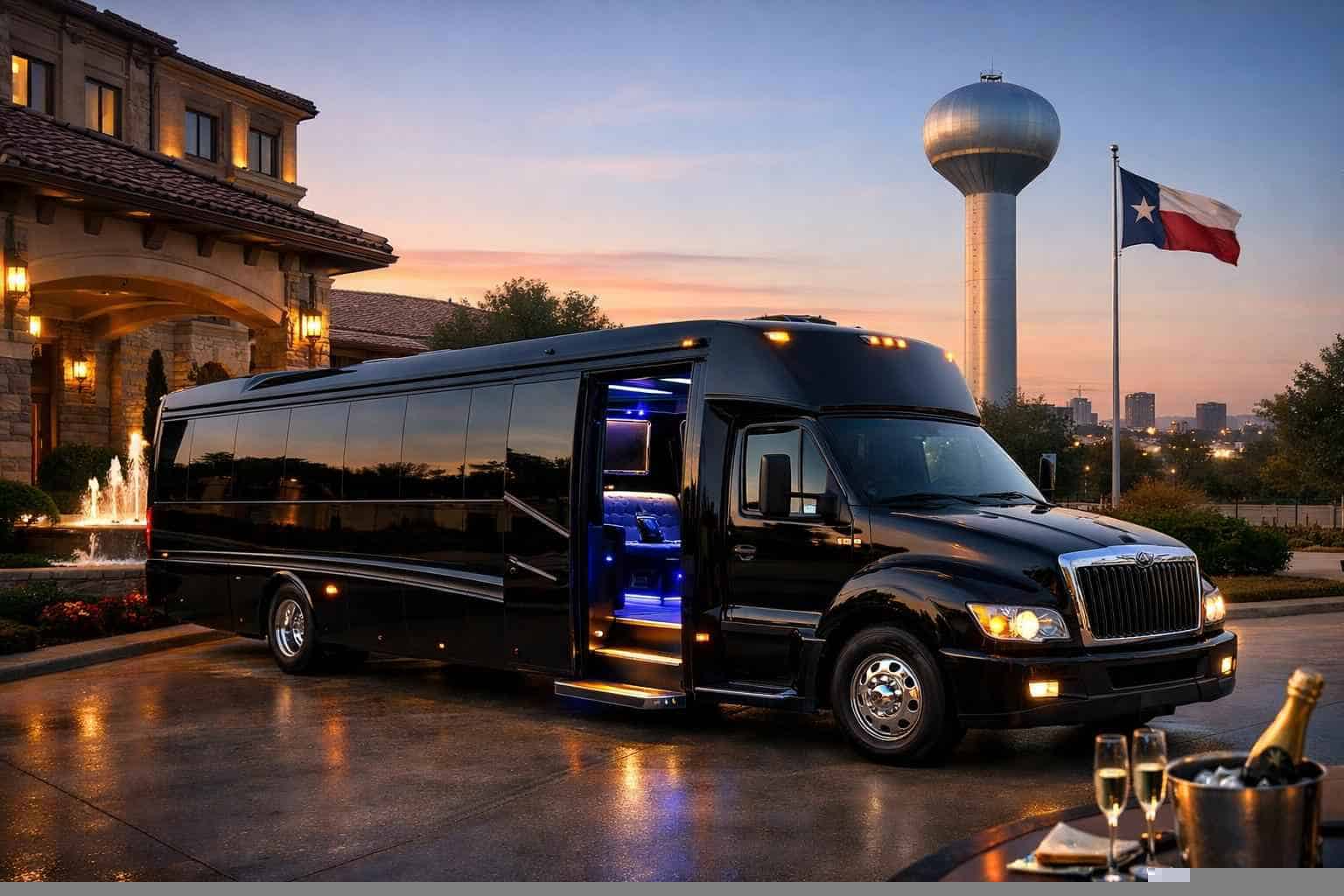 Limo Bus Rental In Bedford Texas Book Your Bedford Limo Bus Rental Today