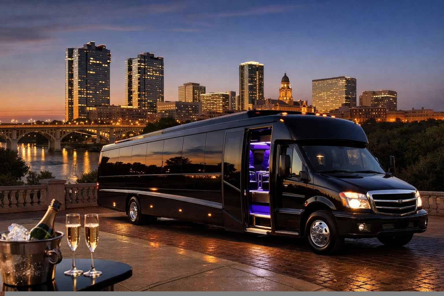 Limo Bus Rental Near Me in Fort Worth Texas