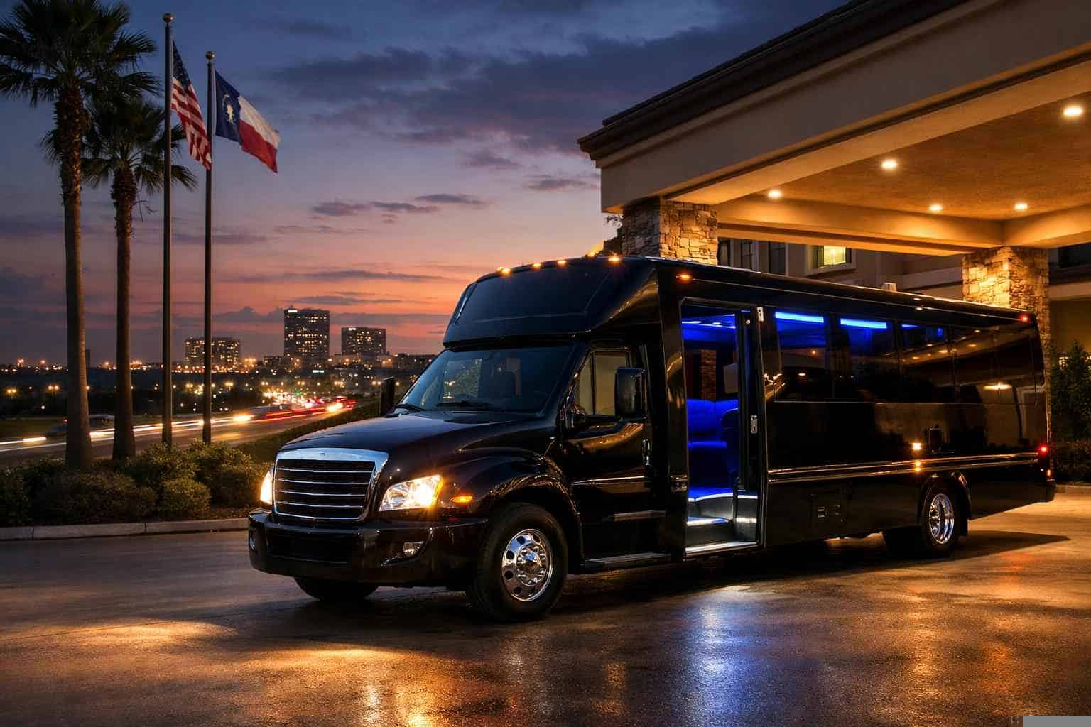 Limo Bus Rental Near Me in Hurst Texas