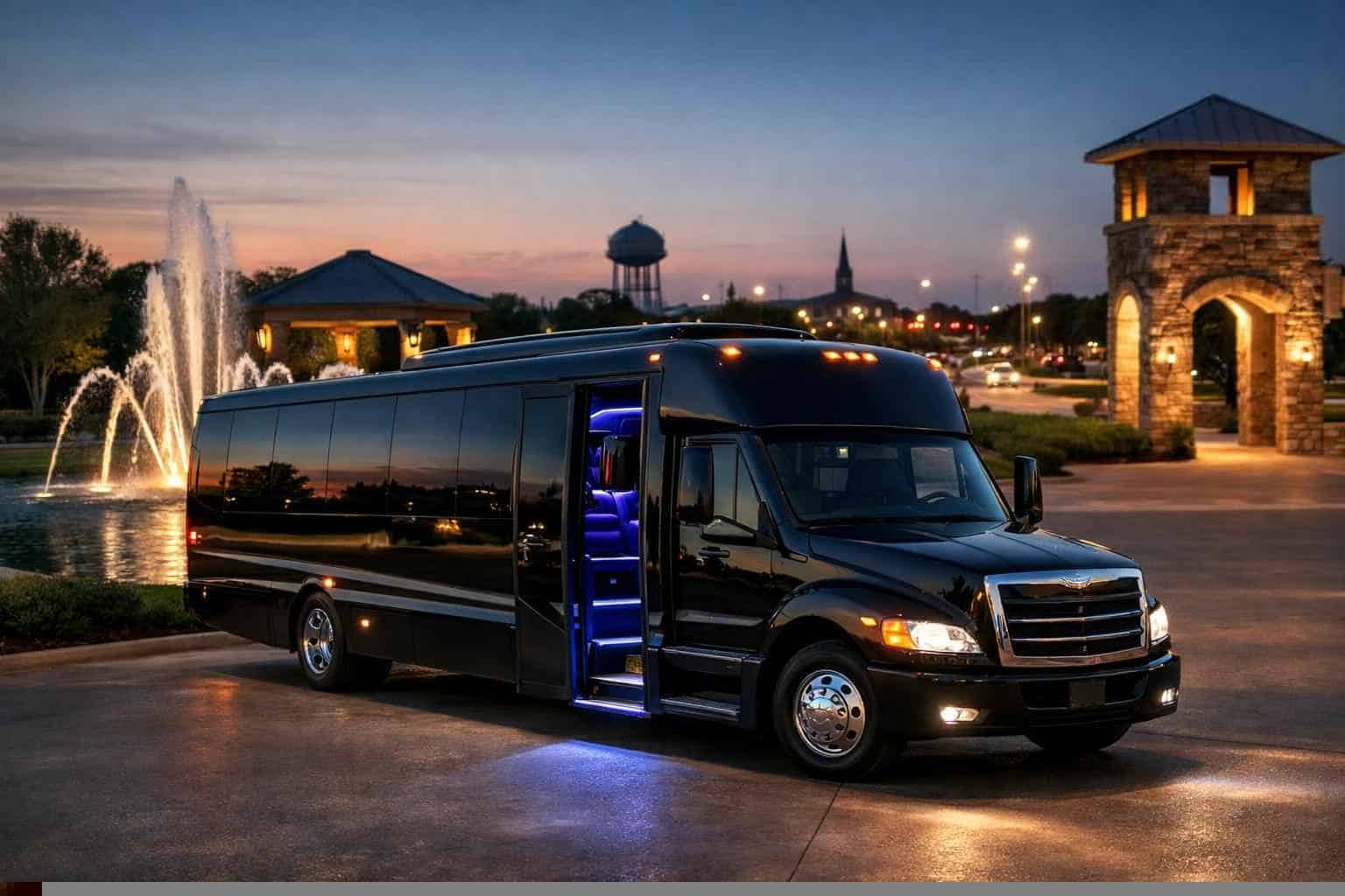 Limo Bus Rental Near Me in North Richland Hills Texas