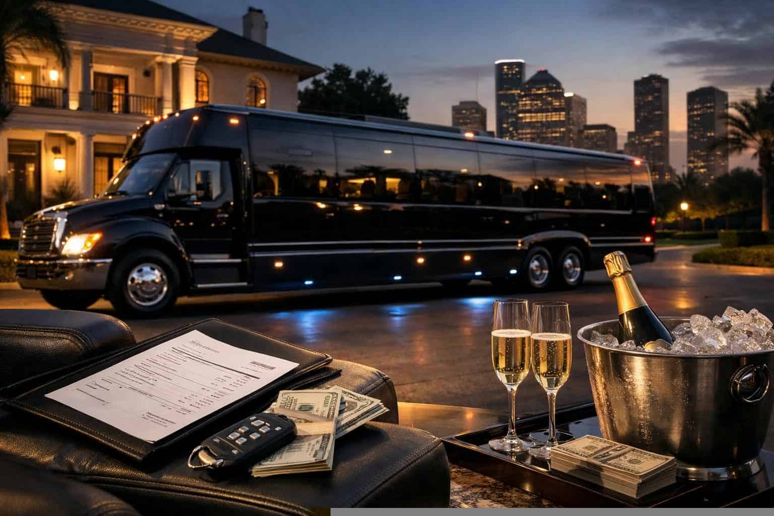 Limo Bus Rental Pricing in River Oaks TX