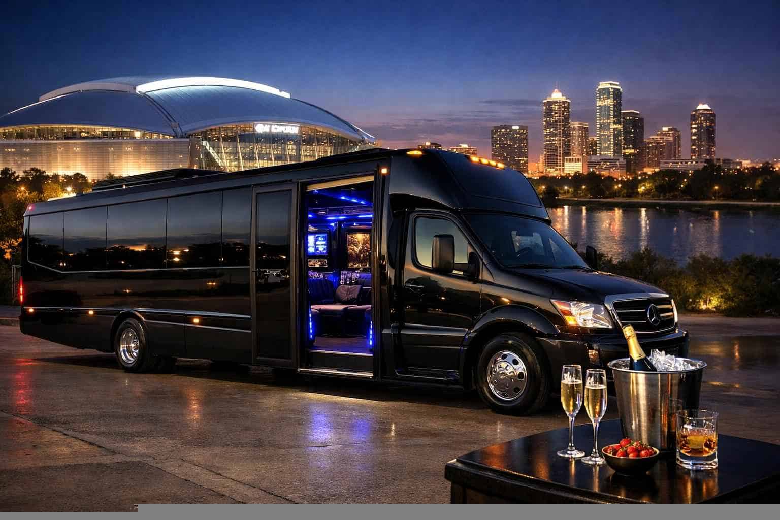 Black Party Bus Rental In Arlington Texas Luxury Black Party Bus Rentals in Arlington TX