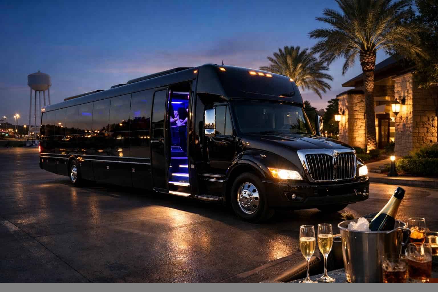 Luxury Black Party Bus Rentals in Saginaw TX