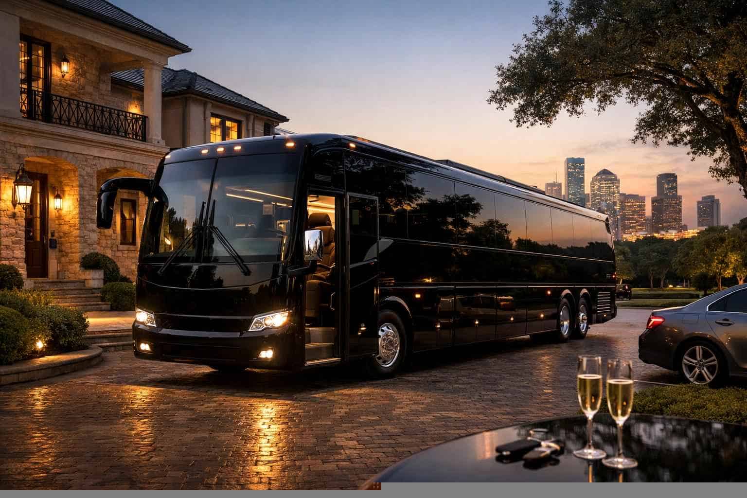 Luxury Bus Rentals in River Oaks TX