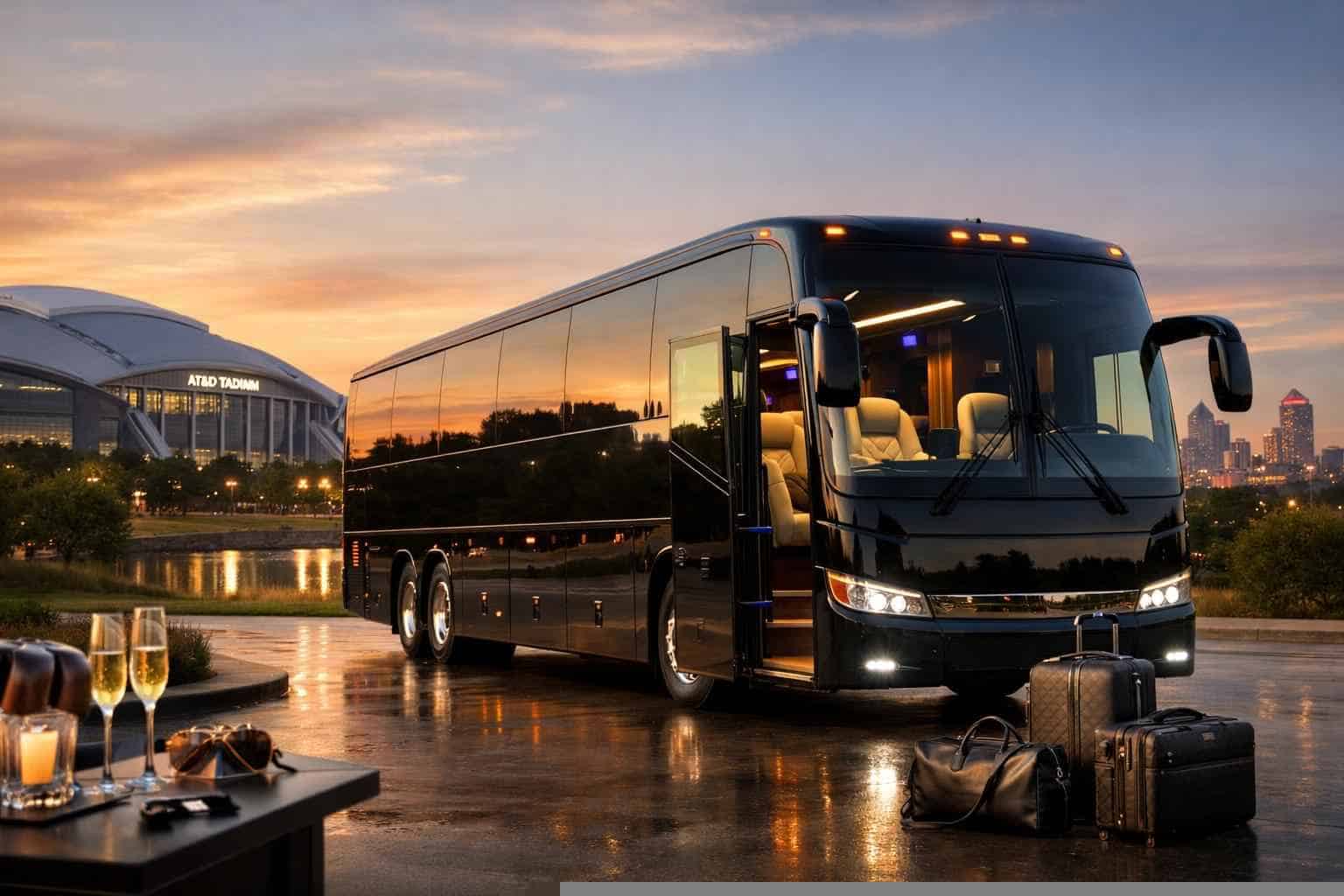 Charter Bus Rental In Arlington Texas Luxury Charter Bus Rentals in Arlington TX
