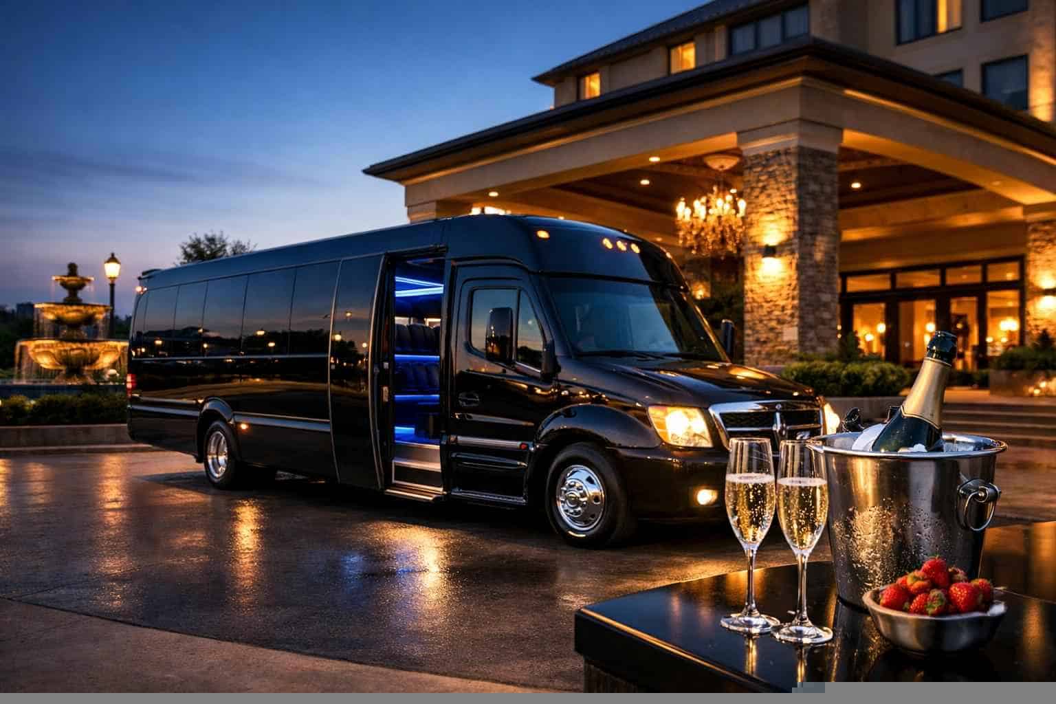 Limo Bus Rental In Bedford Texas Our Bedford Limo Bus Fleet Options
